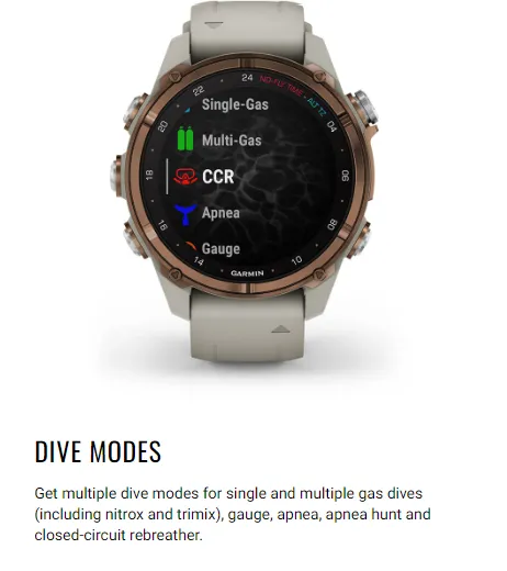 Garmin Descent Mk3i Watch-Style Dive Computer