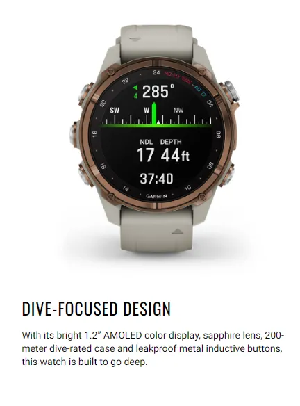 Garmin Descent Mk3i Watch-Style Dive Computer