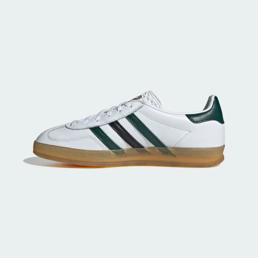 GAZELLE INDOOR SHOES - Cloud White / Collegiate Green / Core Black