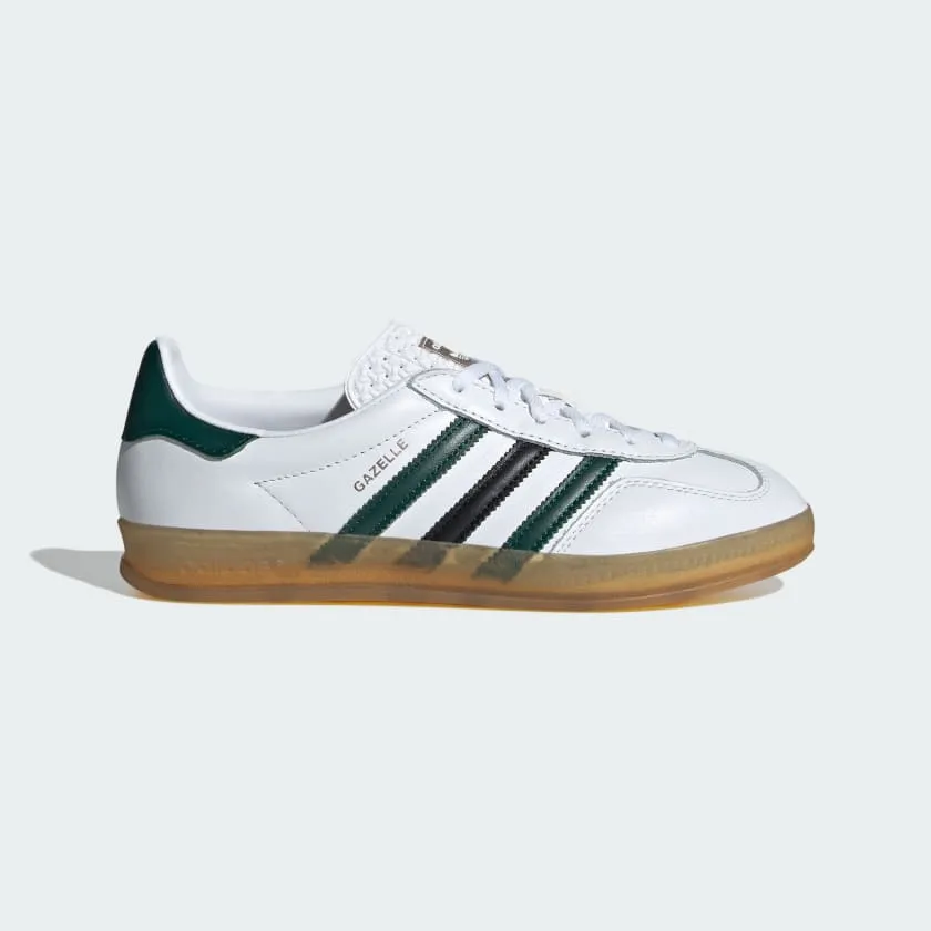 GAZELLE INDOOR SHOES - Cloud White / Collegiate Green / Core Black