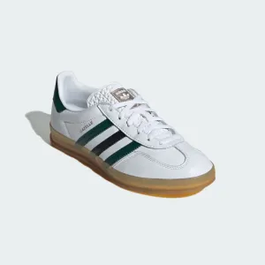 GAZELLE INDOOR SHOES - Cloud White / Collegiate Green / Core Black