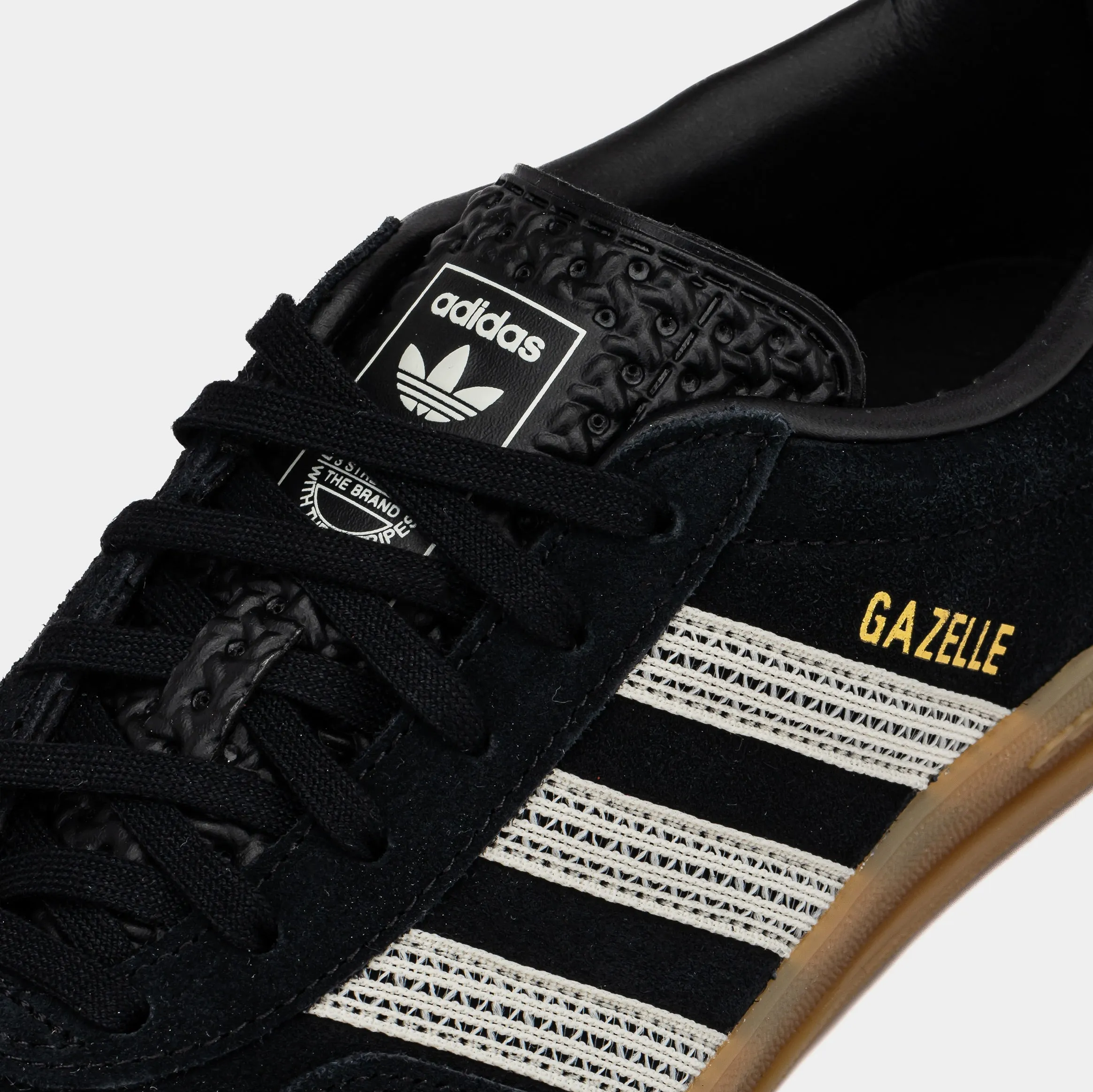 Gazelle Indoor Womens Lifestyle Shoes (Black/Beige/Gum)