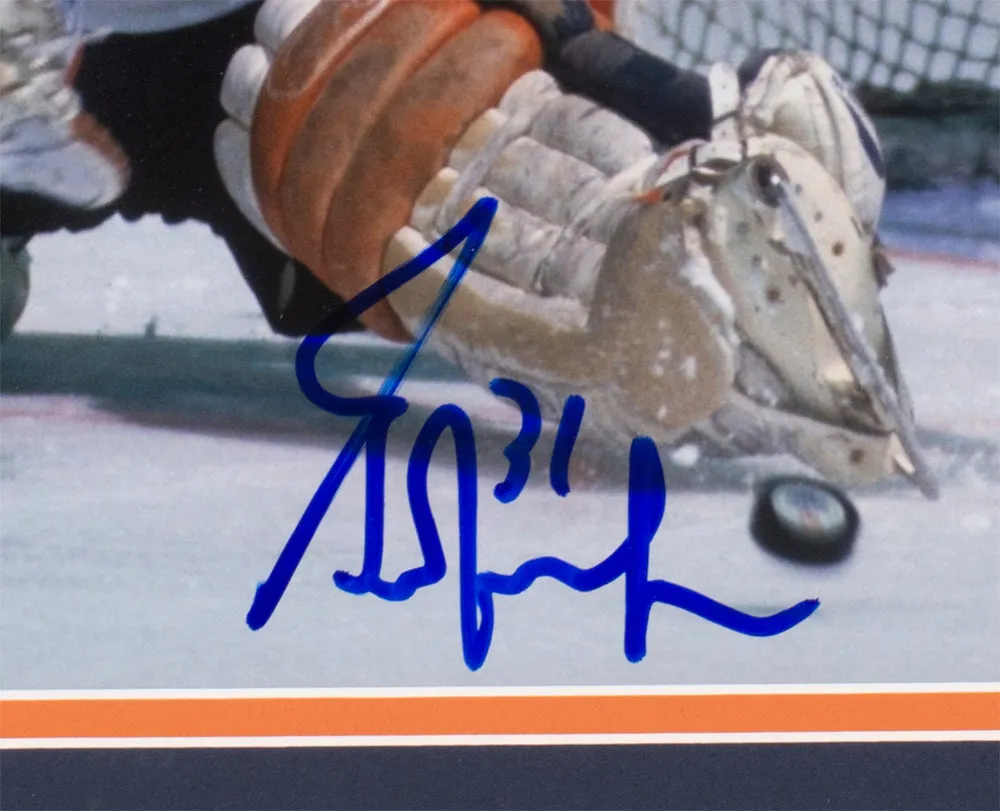 Grant Fuhr Signed Framed 11x14 Edmonton Oilers Hockey Photo BAS