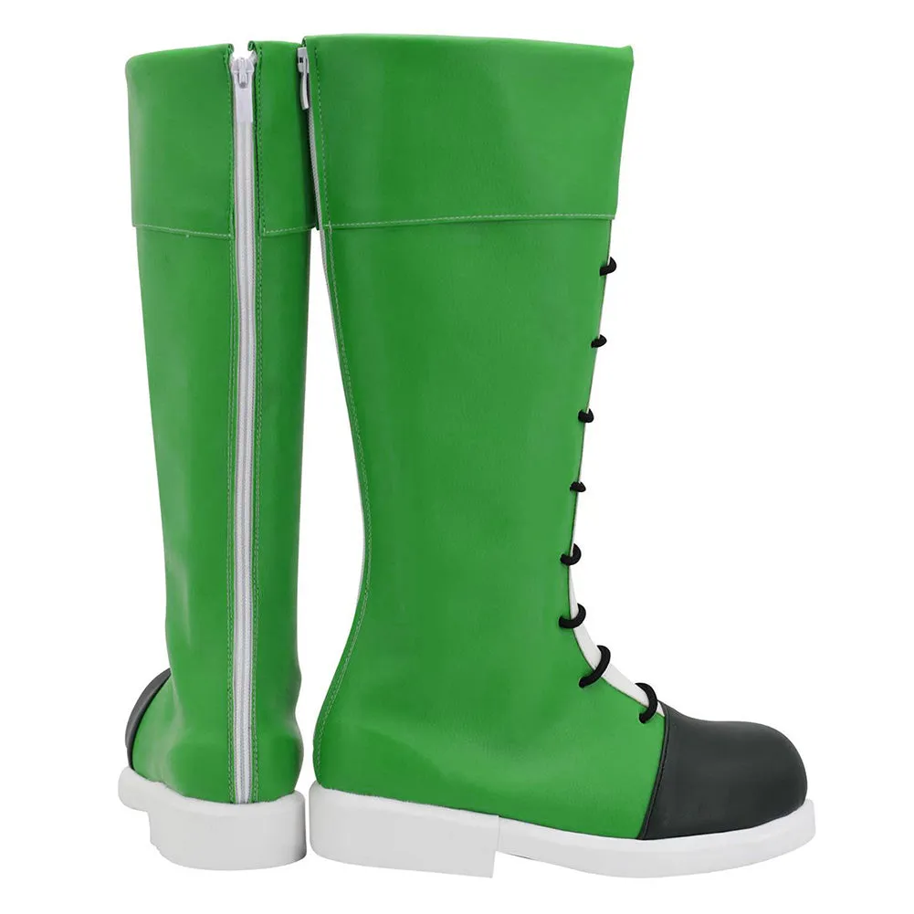 Green Boots Halloween Costumes Accessory Cosplay Shoes