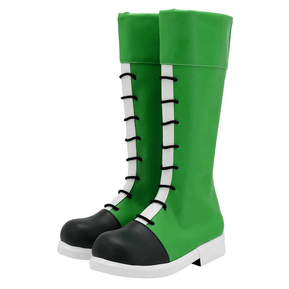 Green Boots Halloween Costumes Accessory Cosplay Shoes