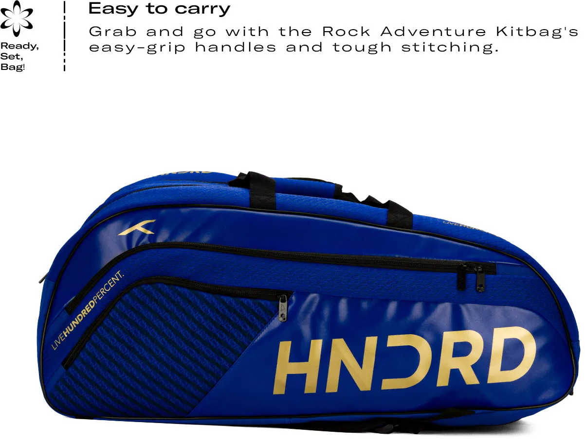 Hundred Nuclear Edge Badminton Kit Bag (Navy) (Size - M/30 L)