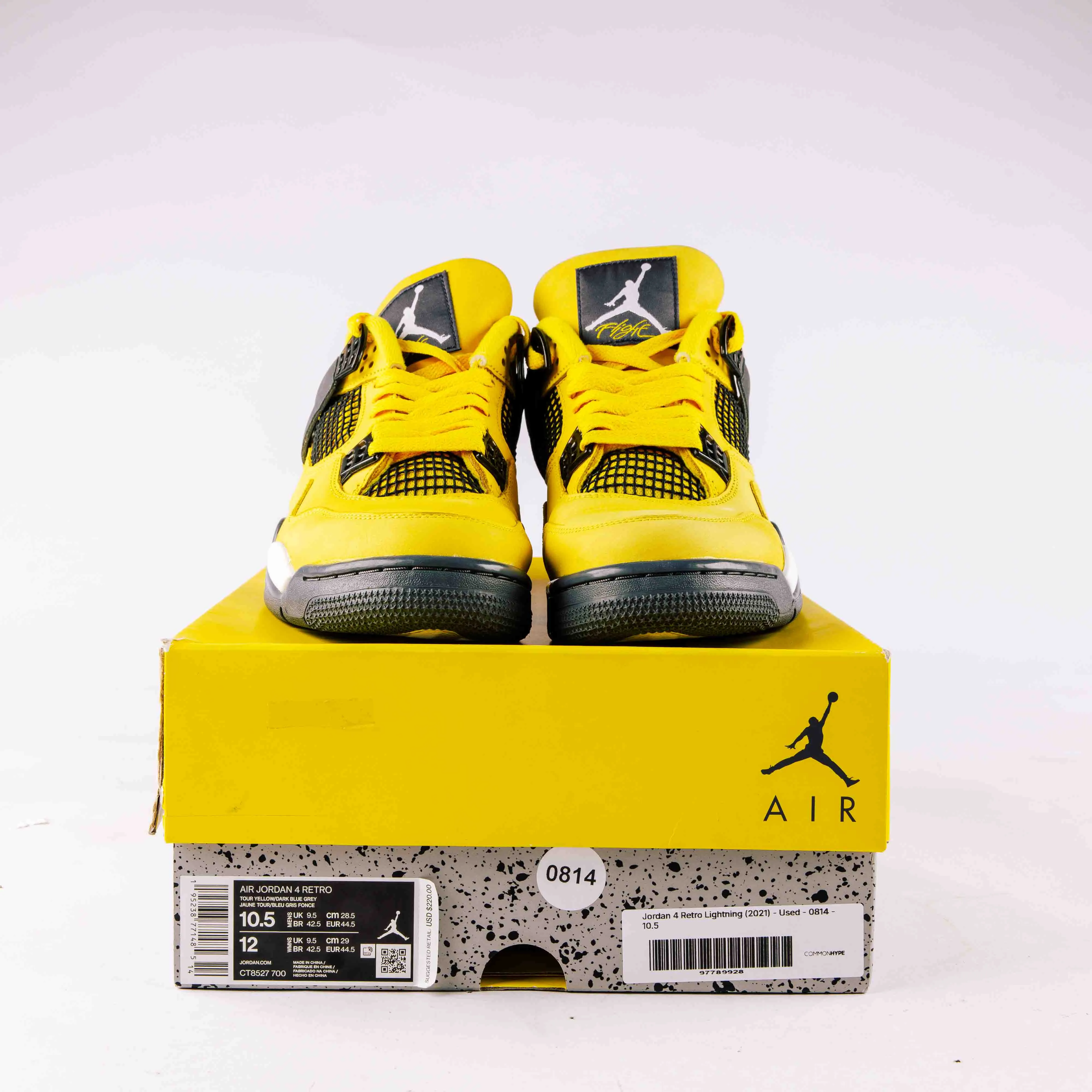 Jordan 4 Retro Lightning (2021) - Used - 0814