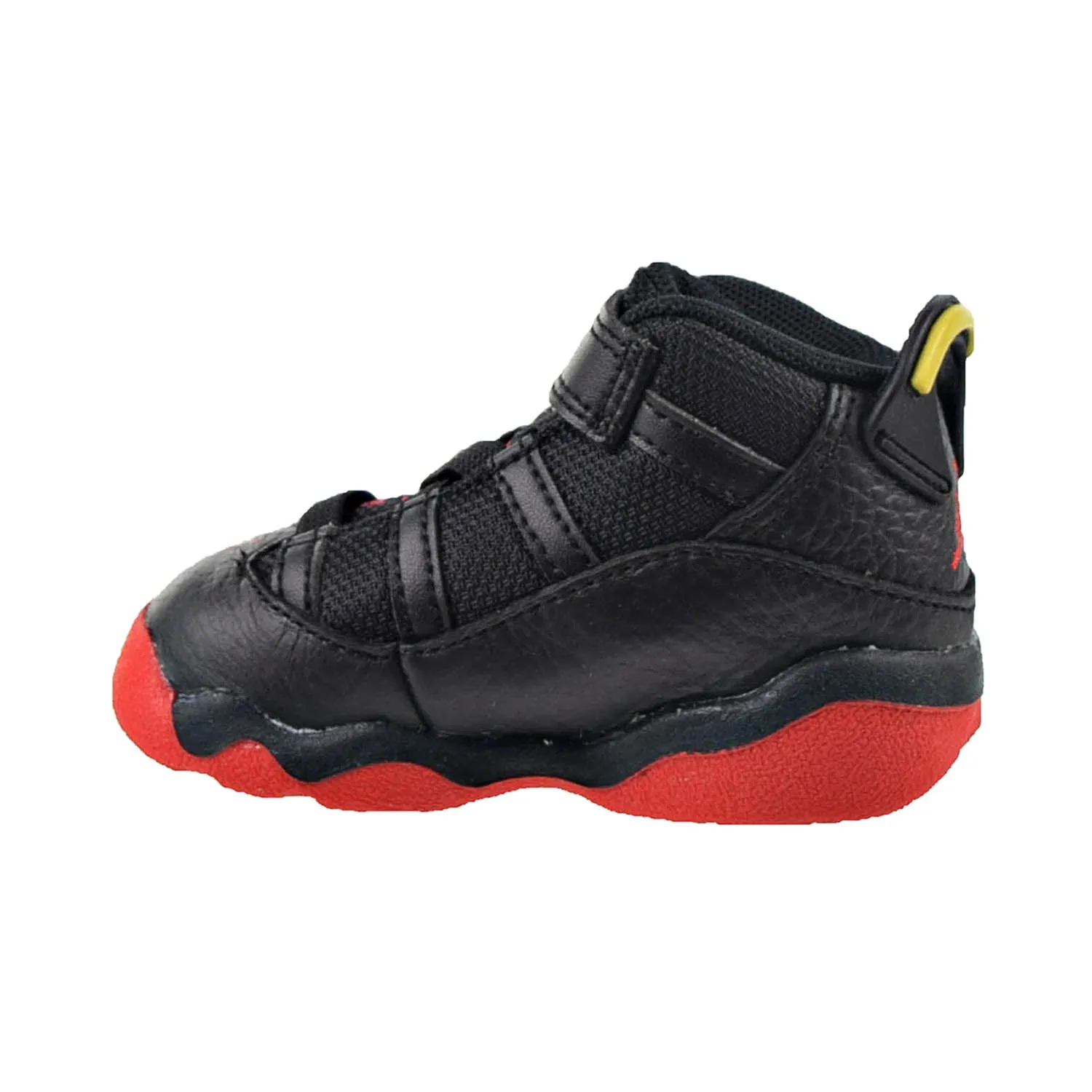 Jordan 6 Rings (TD) Toddler's Shoes Black-University Red-White-Yellow Strike