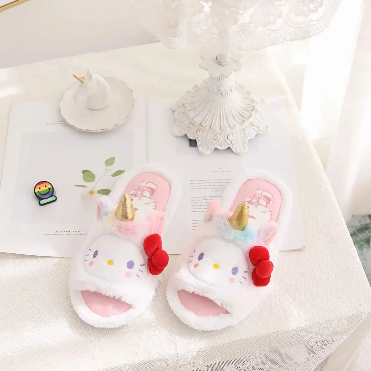 Kawaii Unicorn Slippers