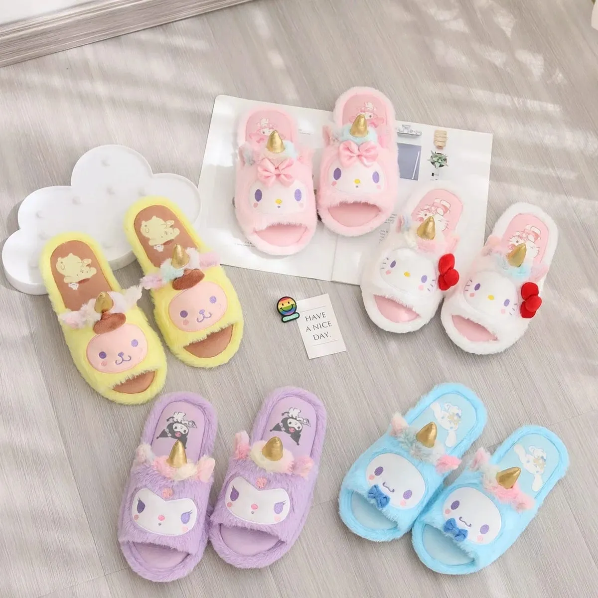 Kawaii Unicorn Slippers