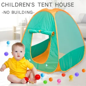 Kids Portable Green Tent House  Fun Game Toy 3