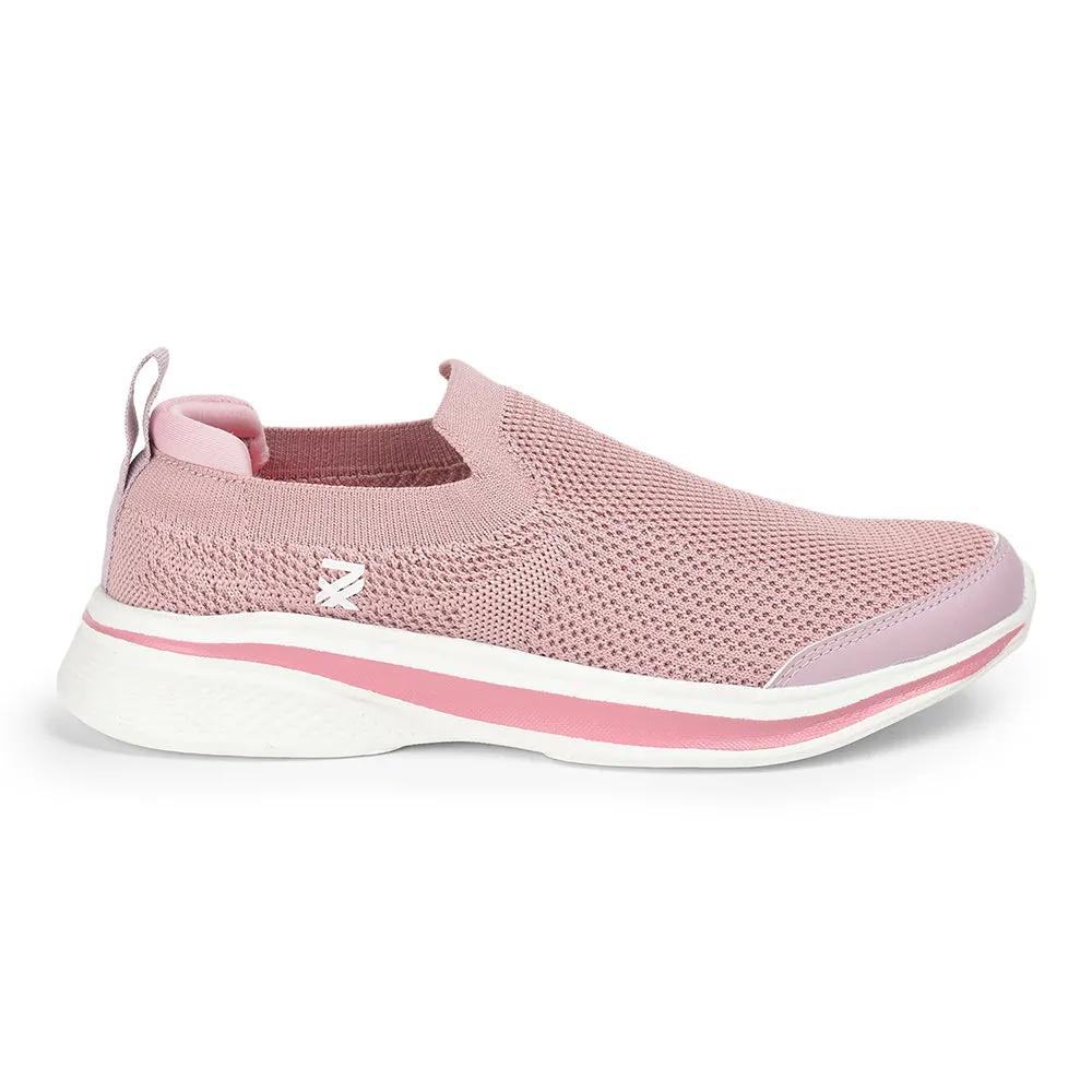 Leap7x By Liberty Ladies ATTITUDE-5 Pink Sports Non Lacing Shoes