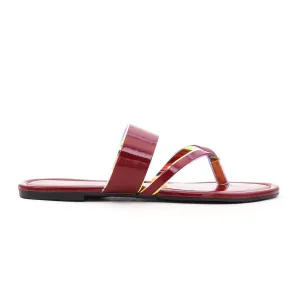 Maroon Casual Chappal CL1507