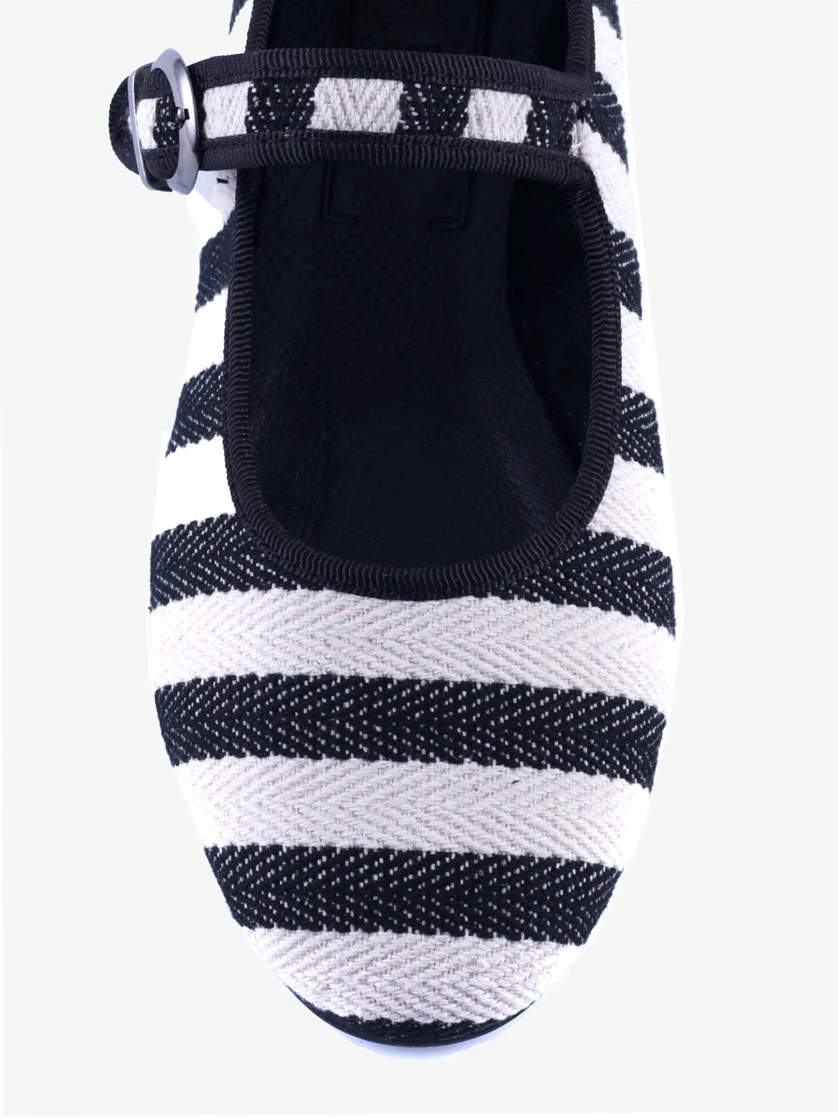 Mary Jane Striped - Black and White