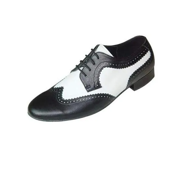 Men's Real Leather Flats Latin Ballroom Dance Shoes Modern Shoes