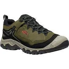 Mens Targhee IV Waterproof Hiking Shoe 1029003-WIDE- Dark Olive/Gold Flame