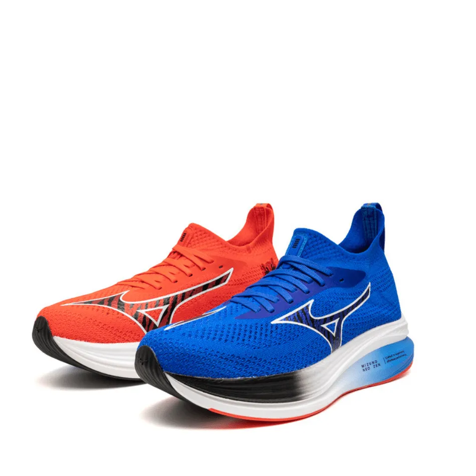 Mizuno Unisex Neo Zen Shoes in Oni Demon Baseball Blue/Black/Mizuno Ignition Red SS25