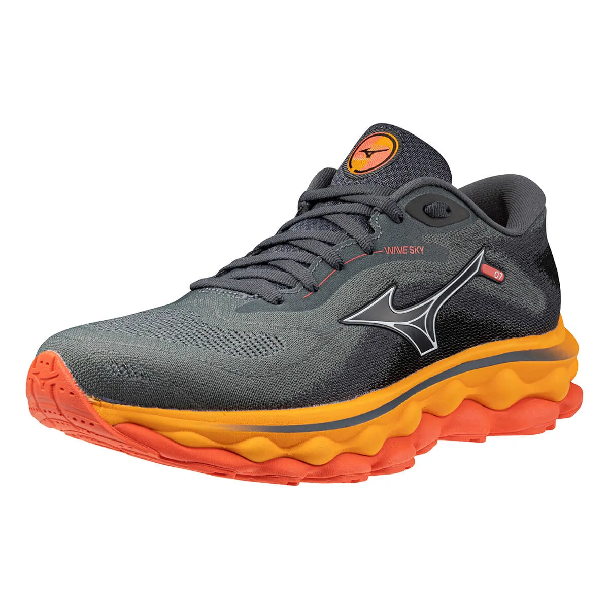 Mizuno Wave Sky 7 Womens | Turbulence/white/carrot Curl