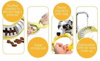 Natural Rubber Banana Ring Treat Release Toy