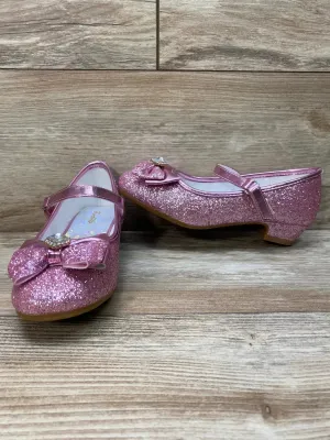 NEW Furdeour Girls Mary Jane Glitter Princess Shoes Pink Sz 2Y