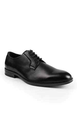 NOAH LACE UP DERBY FORMAL DRESS WORK SHOES IN BLACK