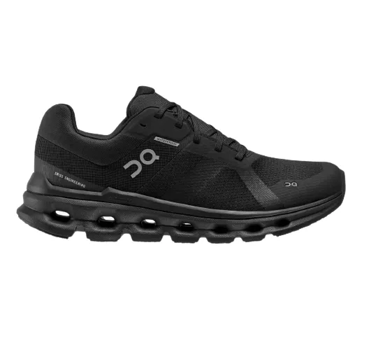 On Running Women's Cloudrunner Waterproof Shoes - All Black