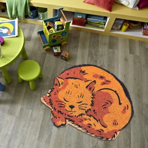 OnlyMat Cute Cat Shape Anti-skid Coir Floor Mat