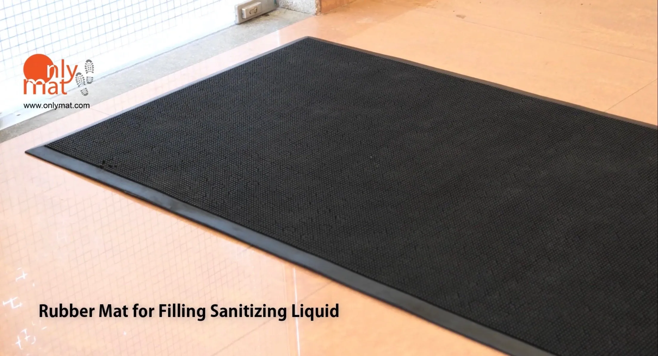 OnlyMat Sanitize Mat COMBO - 2 Mats - Building, Hotels, Office and Hospital Entrance - Indoor / Outdoor, Waterproof