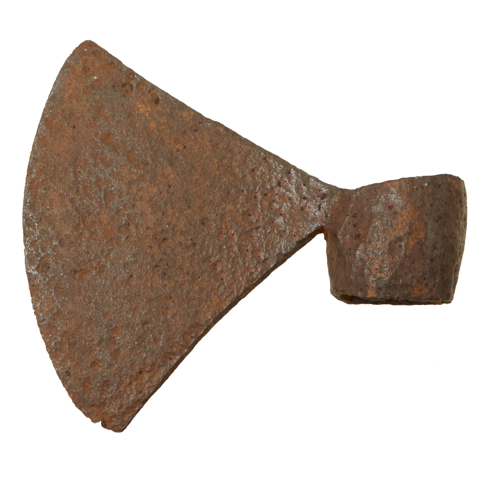 Original French Late 17th Century to 18th Century Large Tomahawk Head Excavated At Location of Cherry Valley Massacre In New York