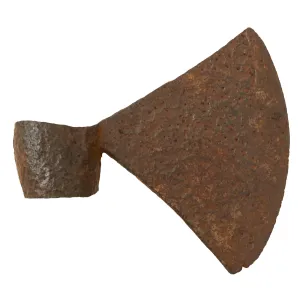 Original French Late 17th Century to 18th Century Large Tomahawk Head Excavated At Location of Cherry Valley Massacre In New York