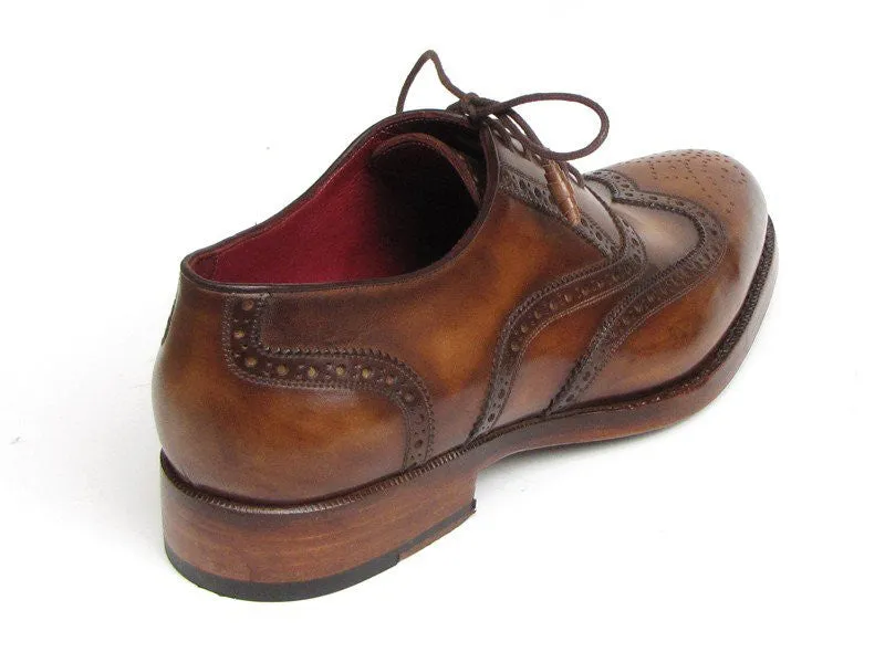 Paul Parkman Wingtip Goodyear Welted Tobacco Oxfords