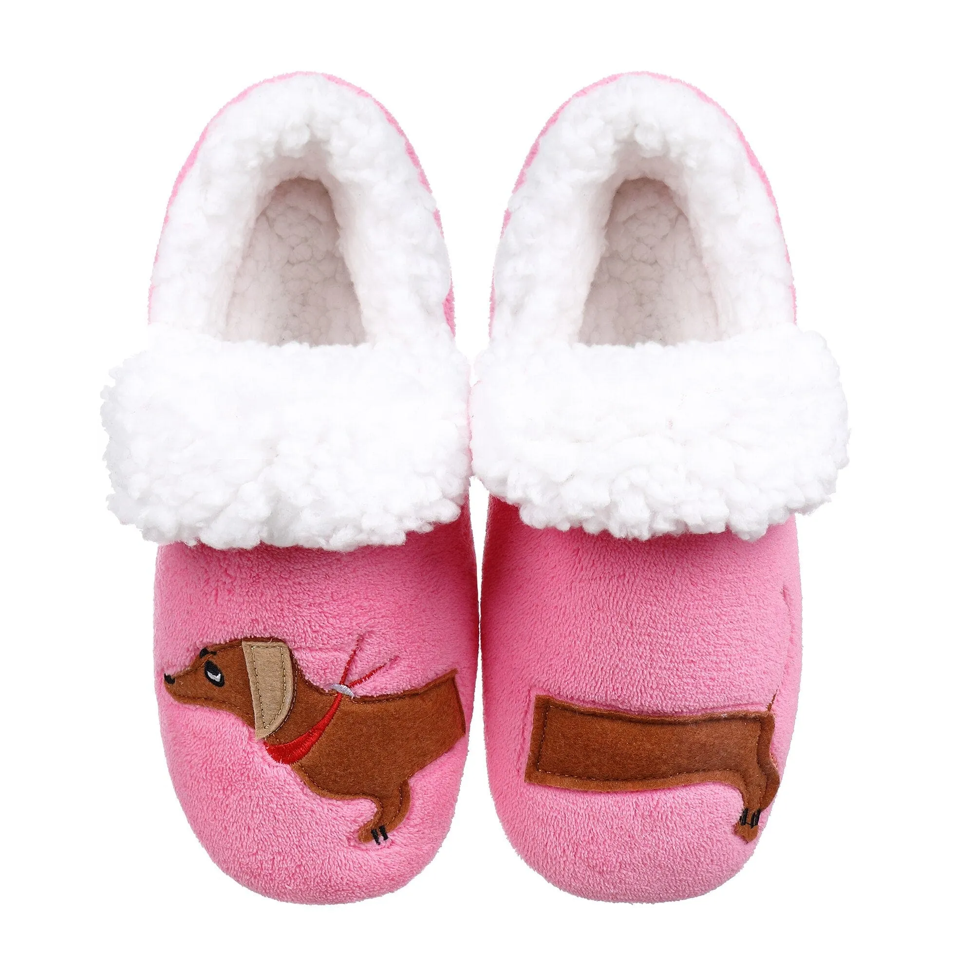 Pink Dachshund Slippers