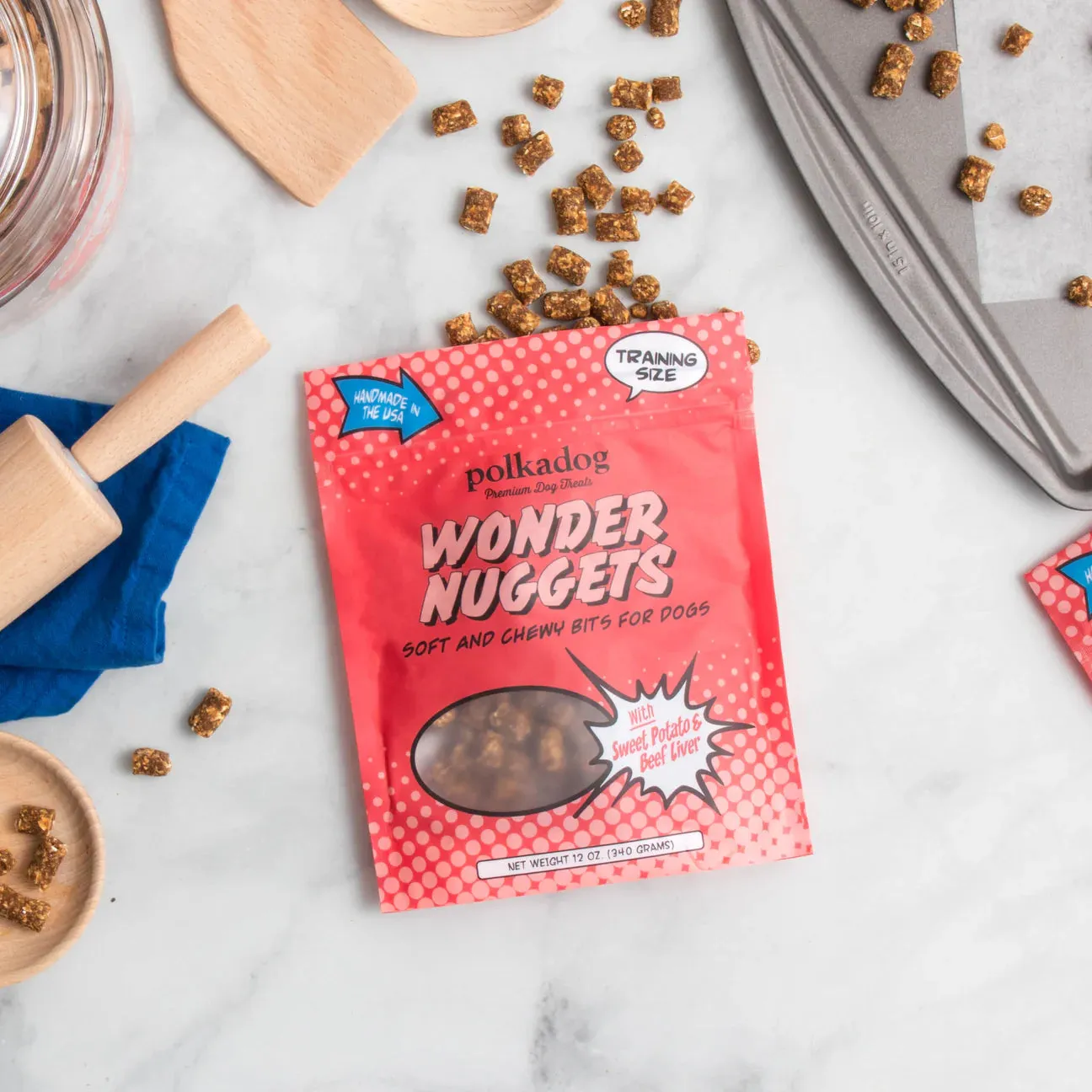 Polkadog Wonder Nuggets: Sweet Potato and Beef 10oz Pouch