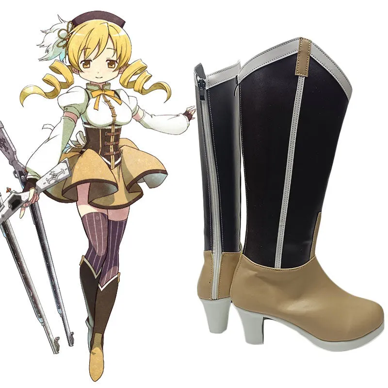 Puella Magi Madoka Magica Mami Tomoe Shoes Cosplay Boots