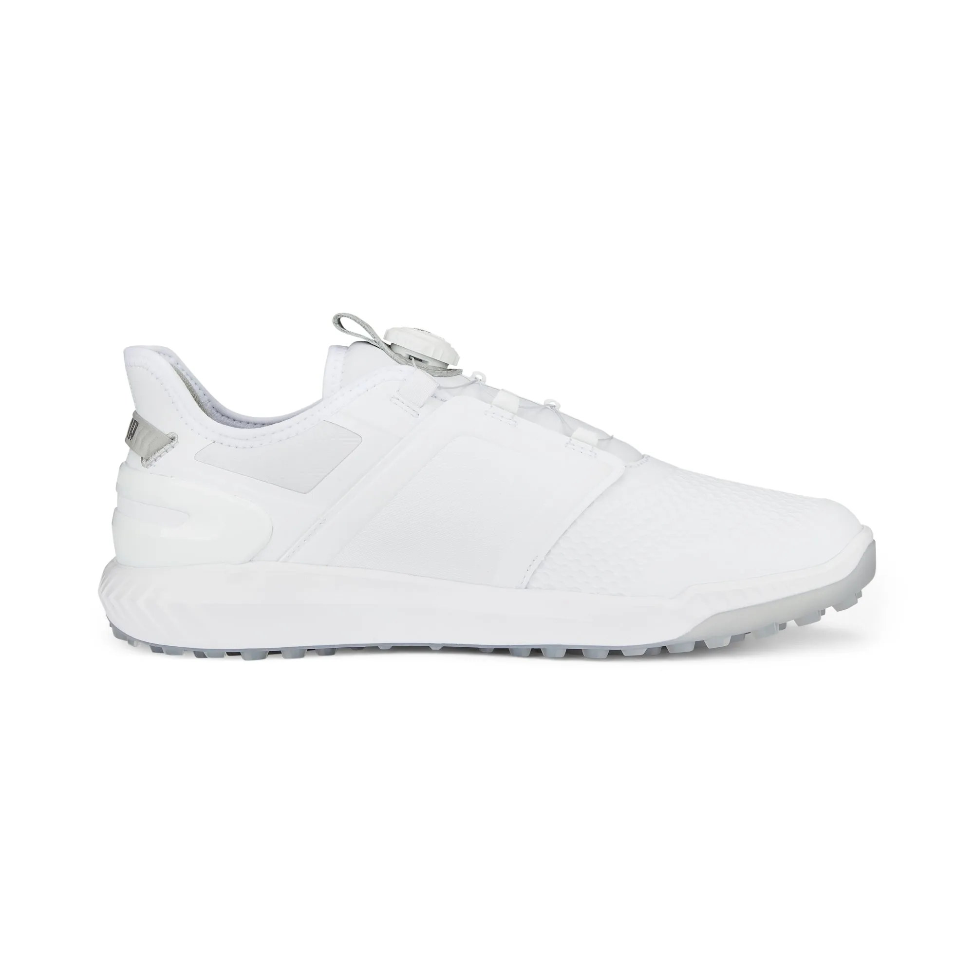 Puma Men's Ignite Elevate Disc Spikeless Golf Shoes - White/Silver