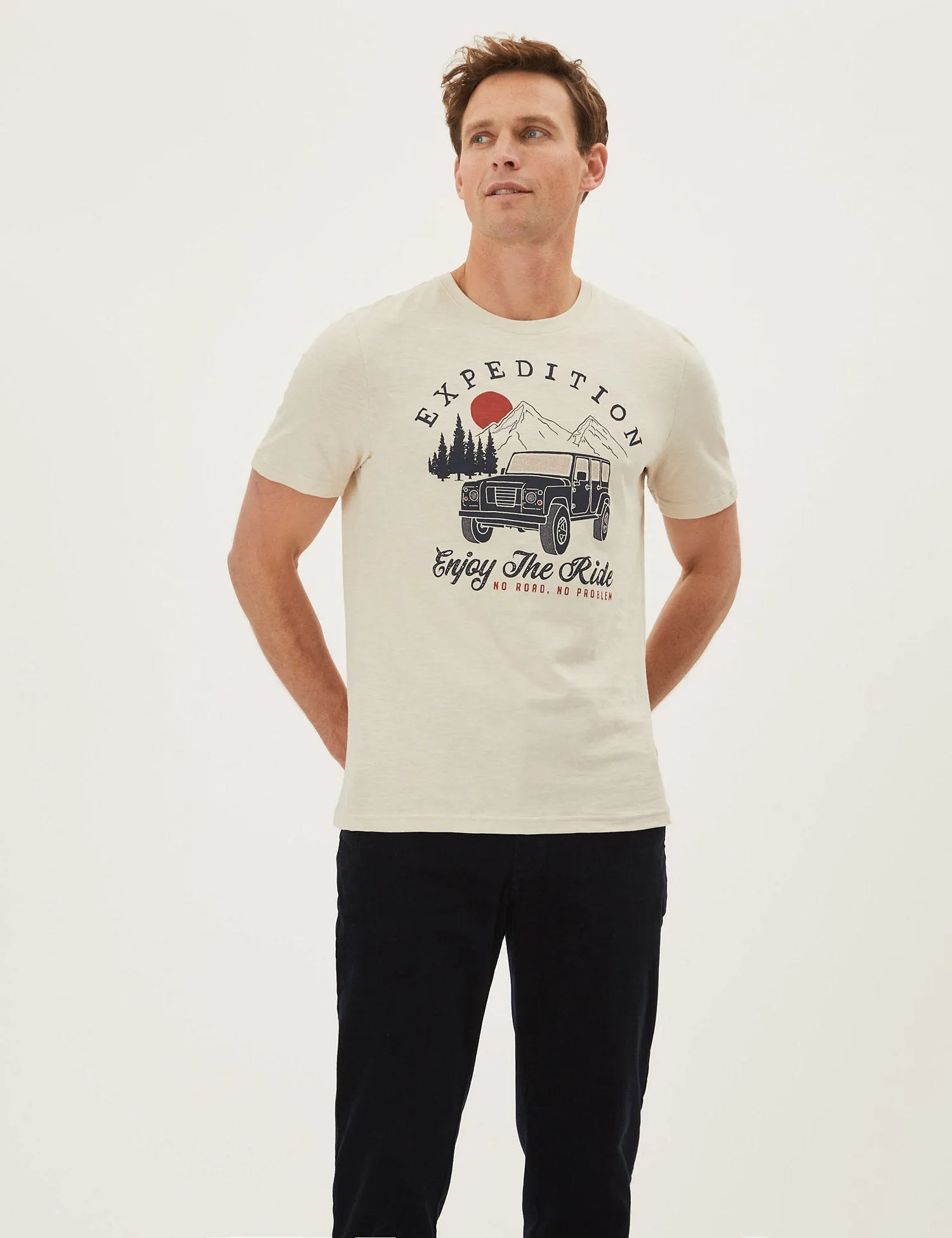 Pure Cotton Expedition Graphic T-Shirt