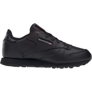 Reebok Kid's Classic Leather PS Shoes - All Black