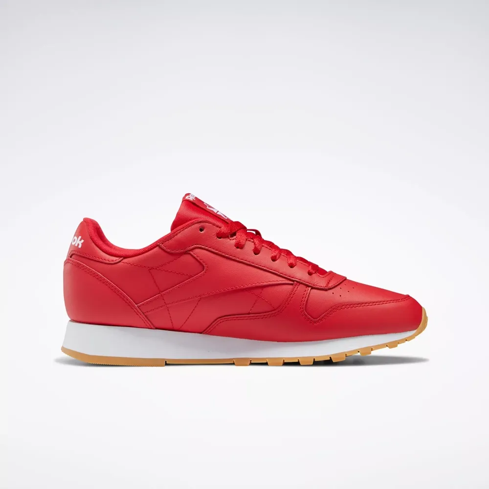 Reebok Men's Classic Leather Shoes - Vector Red / Ftwr White / Rubber Gum