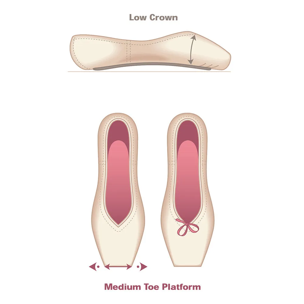 Russian Pointe Almaz V-Cut Pointe Shoes - Flexible Medium Shank