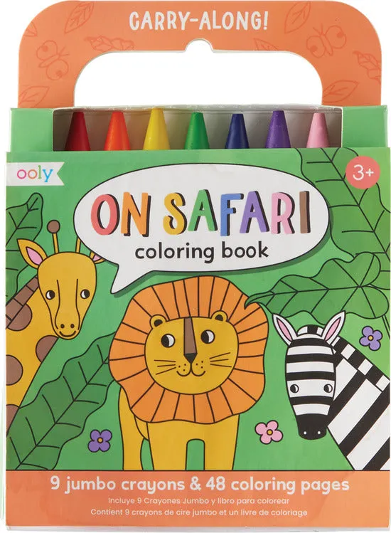 Safari Carry Along Crayon & Coloring Book Kit