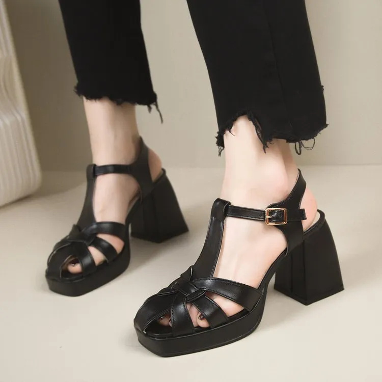 SH359 - Hollow Roman high heels