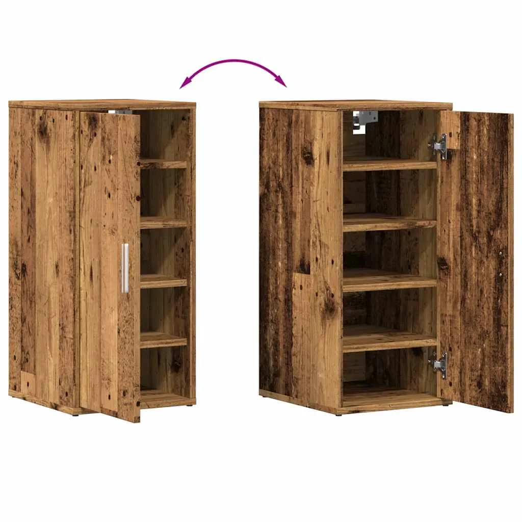 Shoe Cabinets 2 pcs Old Wood 32x35x70 cm Engineered Wood