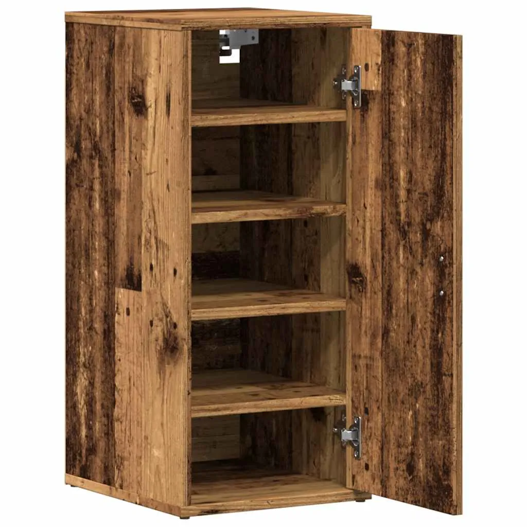 Shoe Cabinets 2 pcs Old Wood 32x35x70 cm Engineered Wood