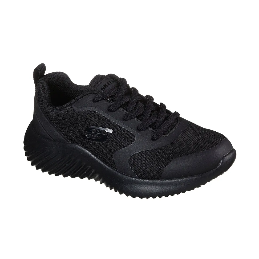 Skechers Bounder Junior School Shoes Black