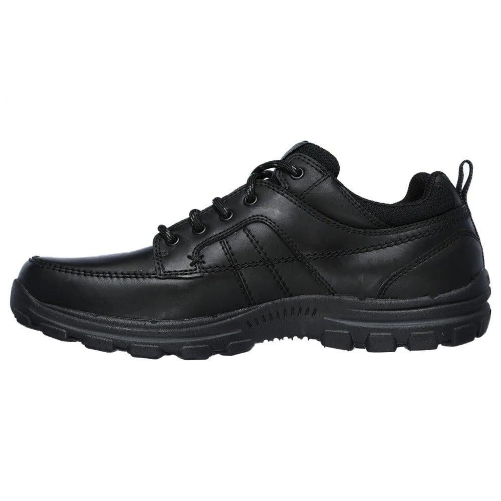 Skechers Men 65580 Black Relaxed fit casual shoe Size 7 - 15