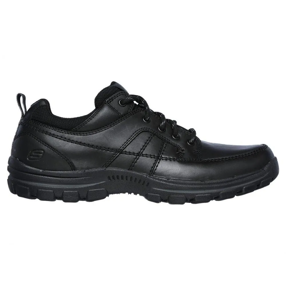 Skechers Men 65580 Black Relaxed fit casual shoe Size 7 - 15