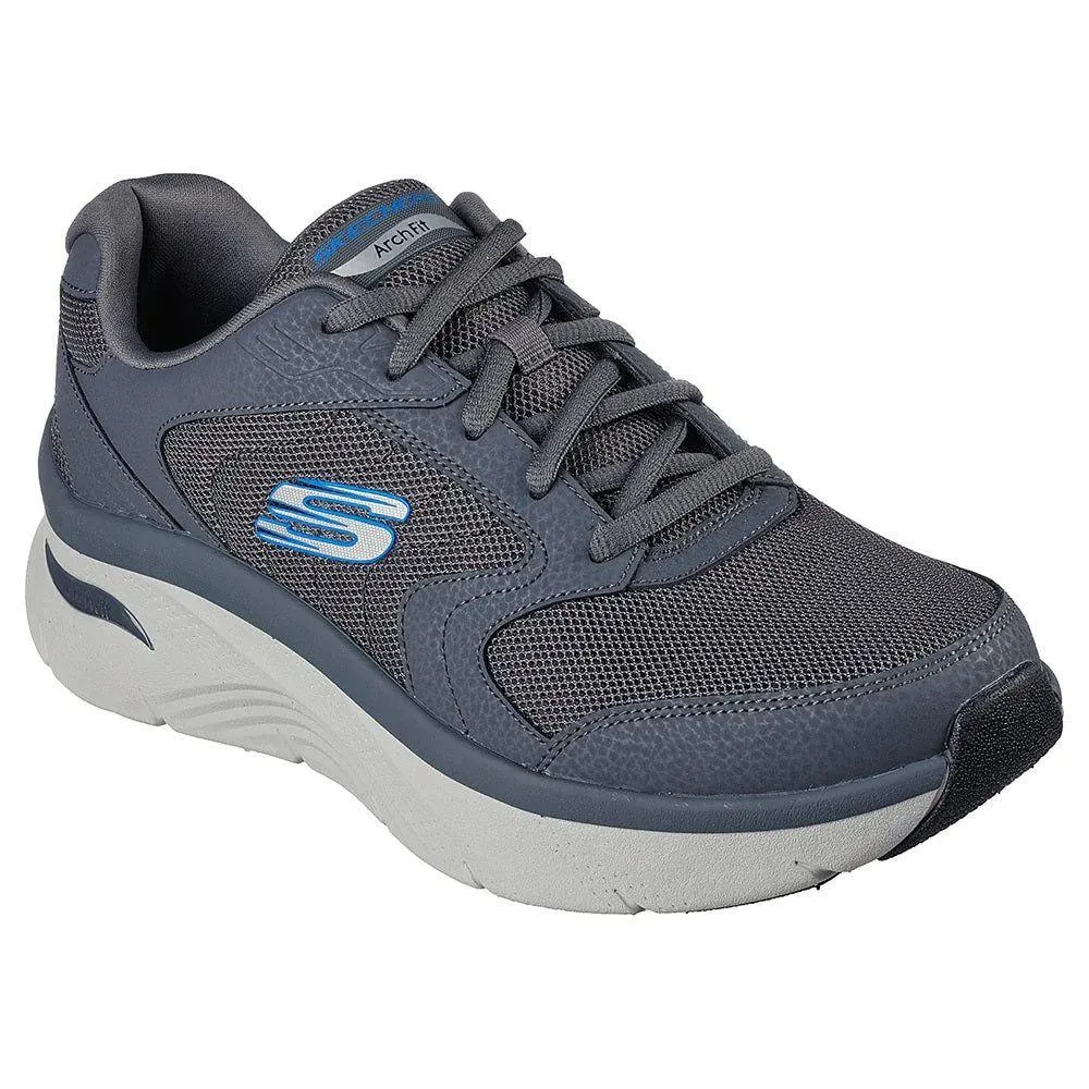 Skechers Men's Arch Fit DLux Junction Shoes - Charcoal / Blue