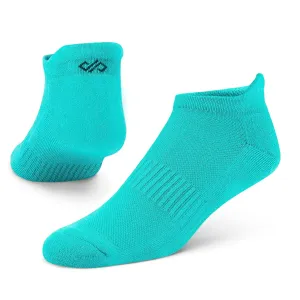 Solid Turquoise Bamboo Unisex Ankle Length Socks