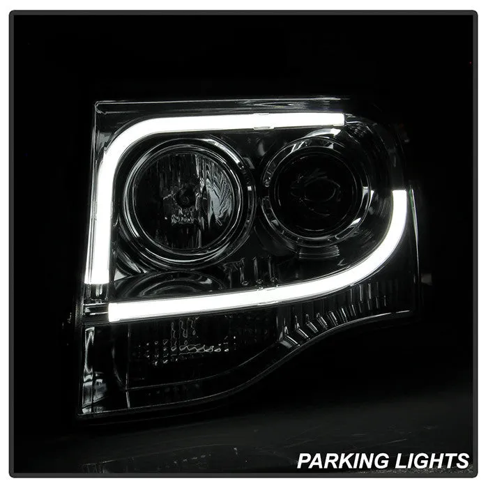 Spyder Ford Expedition 07-13 LED Tube DRL Pro Headlights Chrome