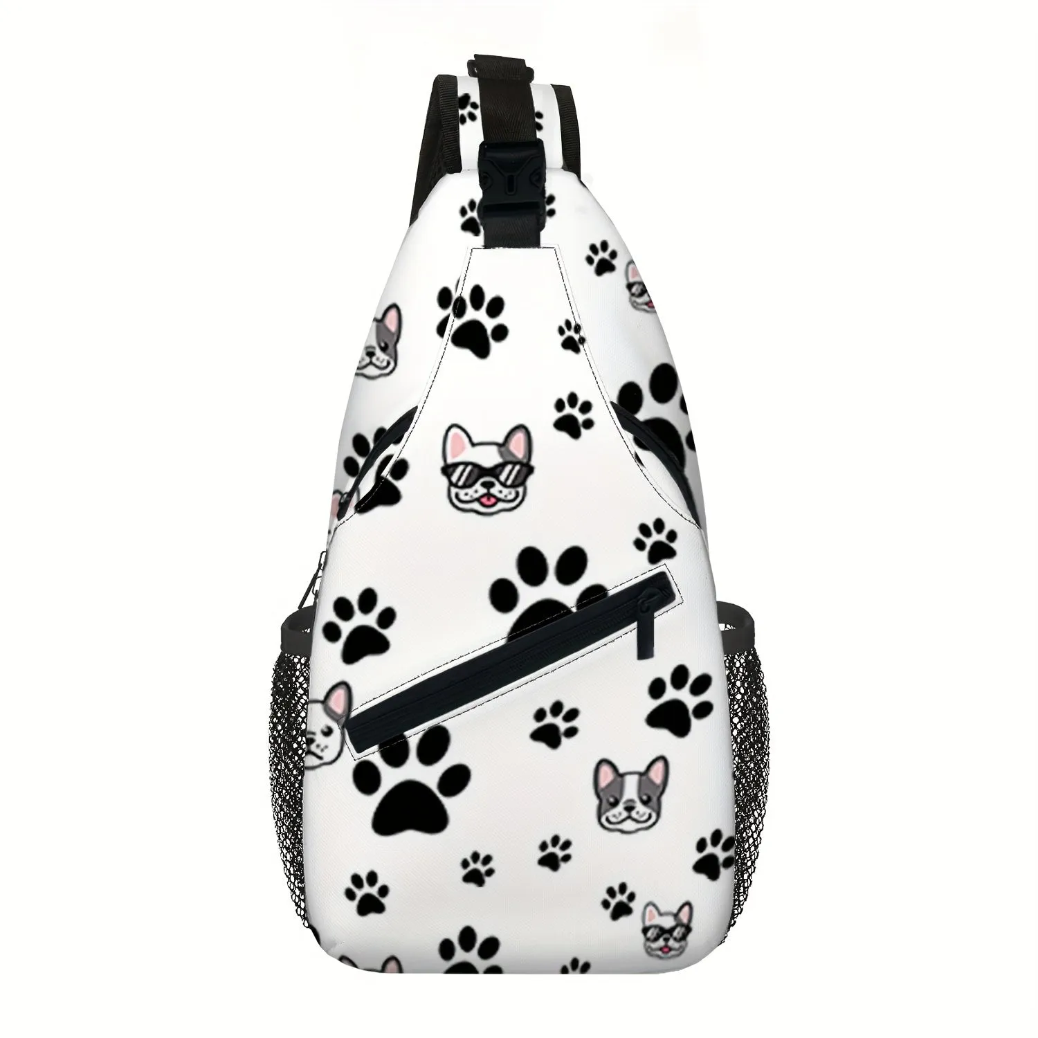 Stylish Dog Print Casual Shoulder Bag - Versatile Crossbody Bag, Stylish Sling Backpack, Perfect for Gym, Sports, Travel, and Hiking Adventures, Convenient Chest Bag - Ideal for Everyday Use